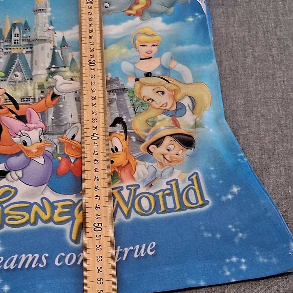Walt Disney World T Shirt Women Where Dreams Come True All Over Print Blue - Picture 7 of 7